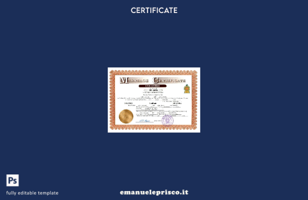 certificato di matrimonio dello Sri Lanka in stile verificato Modello Word e PDF